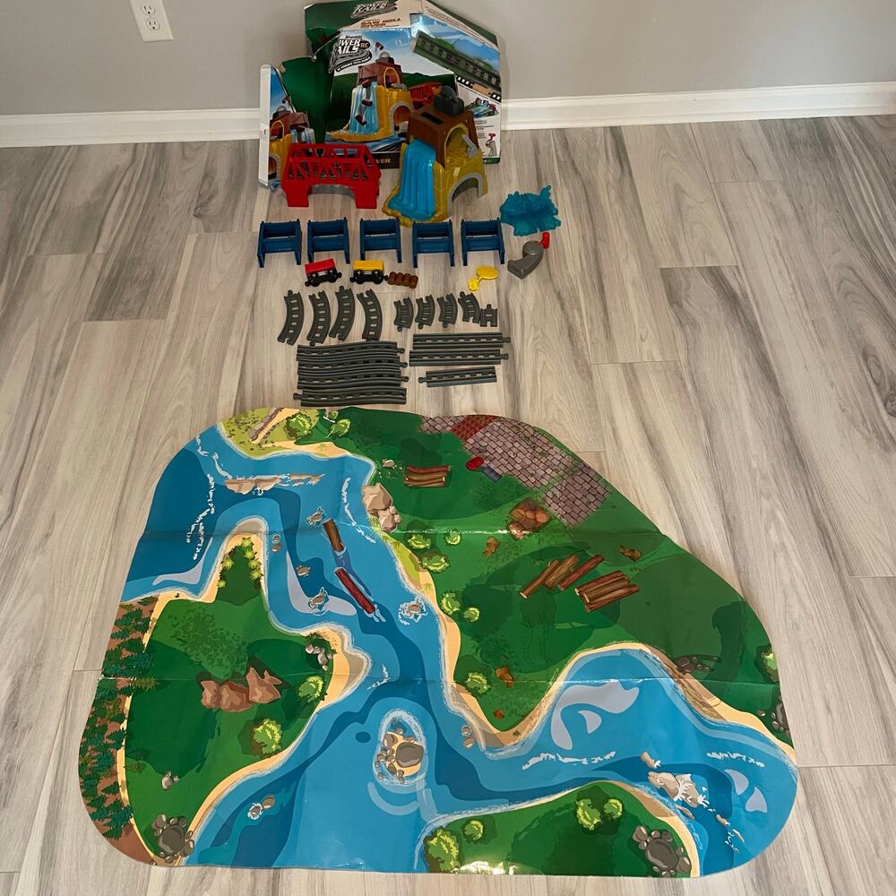 Imaginarium Power Rails Saw Mill River RC Train Set Toys R Us Incomplete READ
